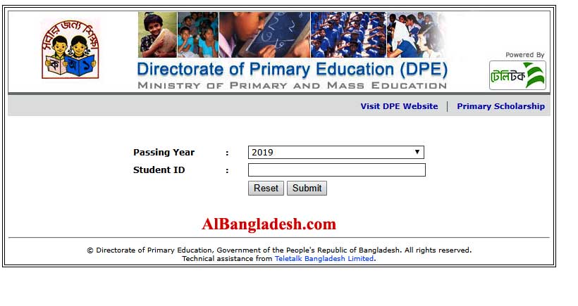Dhaka Board PSC Result 2019