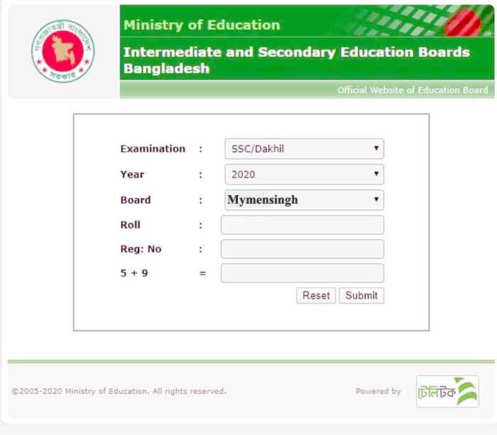 SSC Result 2020 Mymensingh Board